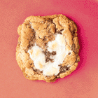 A Rebel Daughter peanut butter marshmallow chocolate chunk cookie gif